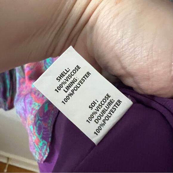 Ramy Brook Funky Floral Print Blouse - Picture 7 of 8